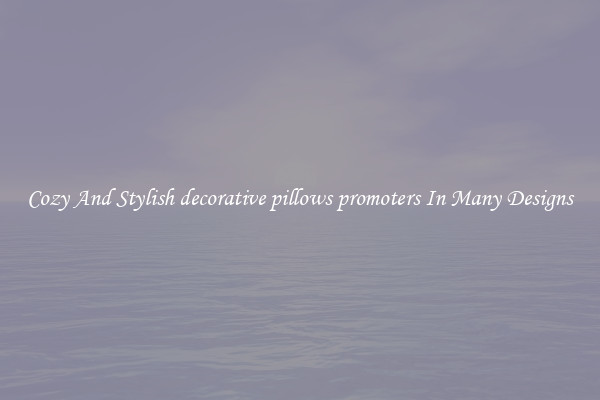 Cozy And Stylish decorative pillows promoters In Many Designs