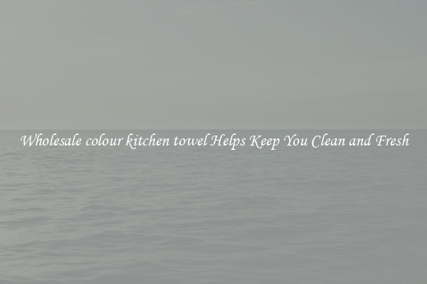 Wholesale colour kitchen towel Helps Keep You Clean and Fresh