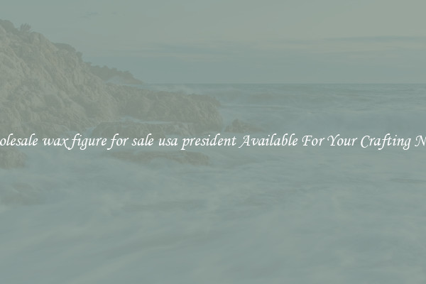 Wholesale wax figure for sale usa president Available For Your Crafting Needs
