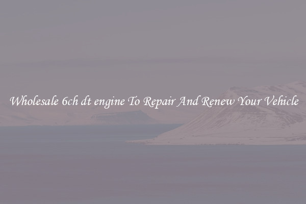 Wholesale 6ch dt engine To Repair And Renew Your Vehicle