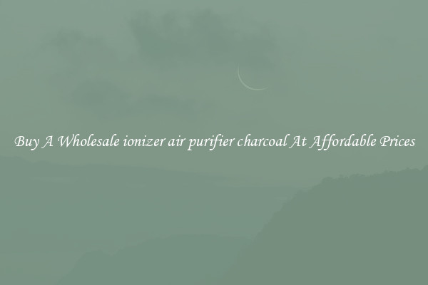 Buy A Wholesale ionizer air purifier charcoal At Affordable Prices