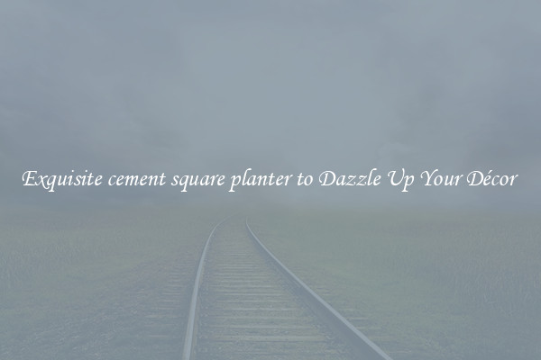 Exquisite cement square planter to Dazzle Up Your Décor 