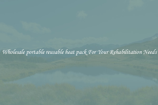 Wholesale portable reusable heat pack For Your Rehabilitation Needs