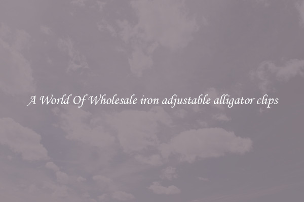 A World Of Wholesale iron adjustable alligator clips