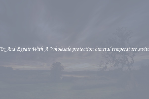 Fix And Repair With A Wholesale protection bimetal temperature switch
