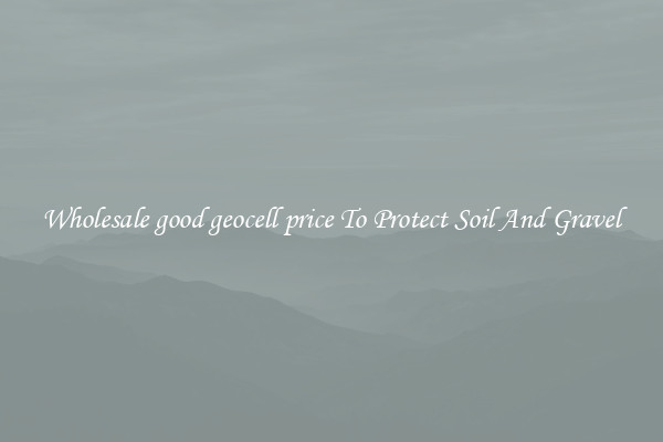 Wholesale good geocell price To Protect Soil And Gravel